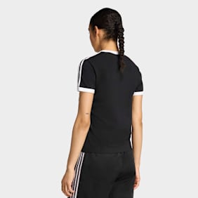 adidas Originals 3 Stripes Slim Tee schwarz
