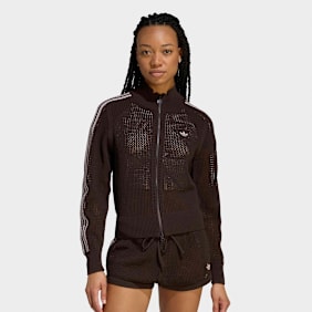 adidas Originals Knitted Crochet Firebird Track Top braun