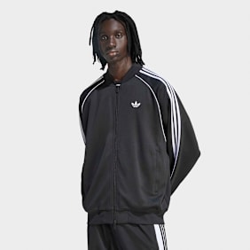 adidas Originals Superstar Adicolor Classics Loose Tracktop nero