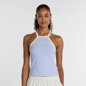 New Balance Cotton Racer Tank ljubičasta
