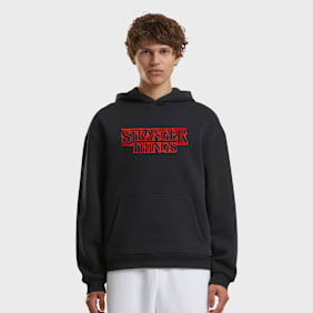 Mister Tee Stranger Things Neon Sign Fluffy Hoody crna