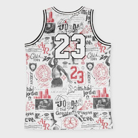Jordan 23 All Over Print Jersey weiß