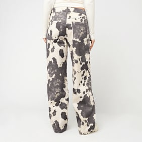 Decibel Cow Print Baggy Pants multicolorido