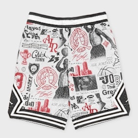 Jordan Dri-FIT Sport Diamond Short bianco