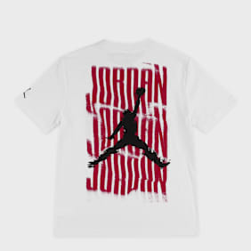 Jordan Distressed Short Sleeve Tee blanco