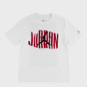 Jordan Distressed Short Sleeve Tee bianco
