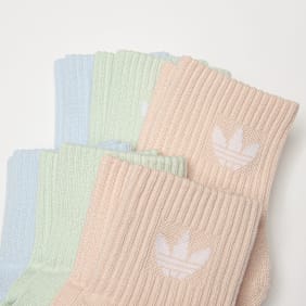 adidas Originals 6 PACK - 1/4 SOCKS  wonder mauve/linen green/grey one višebojno