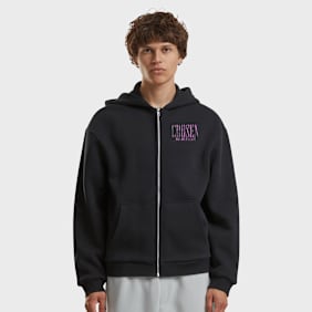 Mister Tee Chosen To Defent Fluffy Zip Hoody nero