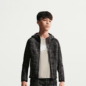 Nike Sportswear Tech Fleece Full Zip All Over Print grau
