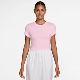Nike   Sportswear Chill Knit Cropped T-Shirt rose