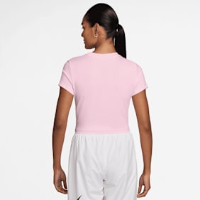 Nike   Sportswear Chill Knit Cropped T-Shirt roza