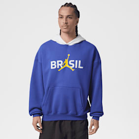 Jordan Brasil Fleece Hoodie blauw
