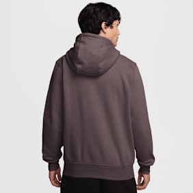 Nike   Club Full-Zip Fleece Hoodie brązowy