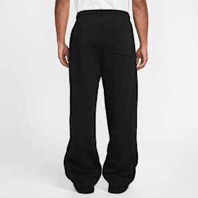 Jordan Brooklyn Fleece Oversized Open-Hem Pants schwarz