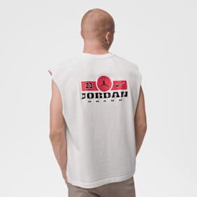 Jordan Brooklyn Graphic Sleeveless Muscle Top bege