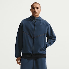 Nike   Tech Shori Knit Full-Zip Windrunner Jacket blauw