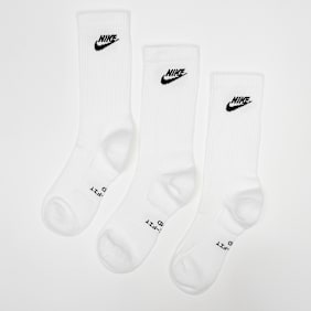 Nike   3 PACK - Everyday Elevated Futura Crew bijela