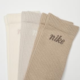 Nike   3 PACK - Everyday Elevated Graphic Crew bež