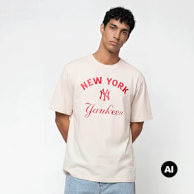New Era MLB CF Graphics Regular Tee New York Yankees beige