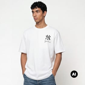 New Era MLB CF Graphics Regular Tee New York Yankees weiß