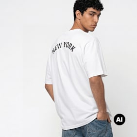 New Era MLB CF Graphics Regular Tee New York Yankees blanc