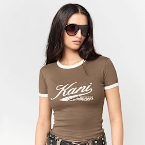 Karl Kani Varsity Tiny T-Shirt braun