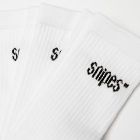 SNIPES 3 PACK - Small Logo Crew Socks weiß