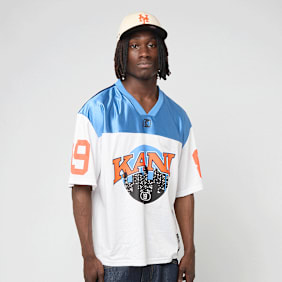 Karl Kani OG Sport College Mesh Boxy Football Jersey bianco