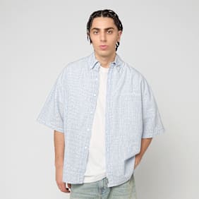 Another Cotton Lab The Short Sleeve Shirt blauw