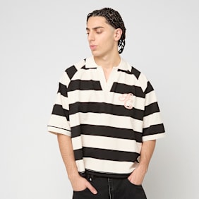 Another Cotton Lab Stripe Polo Tee schwarz