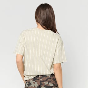 Karl Kani Small Signature Essential Pinstripe OS Tee bege