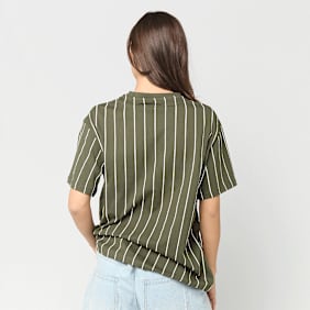Karl Kani Small Signature Essential Pinstripe OS Tee groen