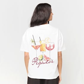 Pegador Lefkara Heavy Oversized Tee wit