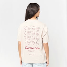 Pegador Solana Heavy Oversized Tee beige