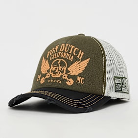 Von Dutch Originals Distressed Trucker Cap California zelena
