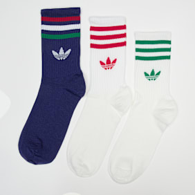 adidas Originals 3 PACK - 3S CREW S  white/lucid red/lucid blue višebojno