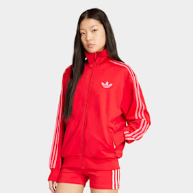 adidas Originals Adicolor Classic Firebird Loose Track Top czerwony