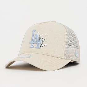 New Era FEMALE A-FRAME Trucker Floral Los Angeles Dodgers bege