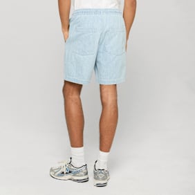 Urban Classics Casual Pinstriped Resort Denim Shorts blauw