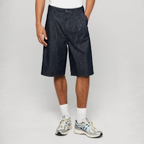 Urban Classics Pleated Denim Shorts blau