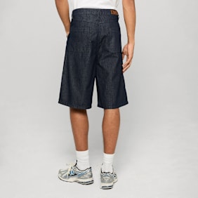 Urban Classics Pleated Denim Shorts niebieski
