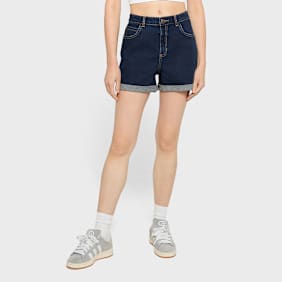 Urban Classics Ladies High Waist Denim Shorts azul