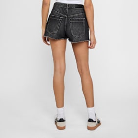 Urban Classics Ladies Destroyed Denim Shorts preto