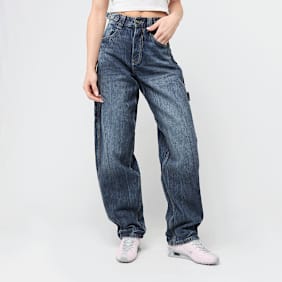 Urban Classics Ladies Balloon Fit Jeans niebieski