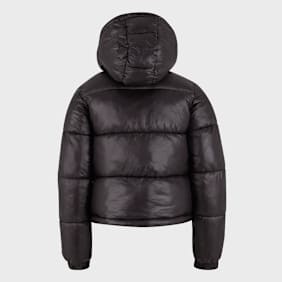 Urban Classics Shiny Puffer Jacket With Hood crna