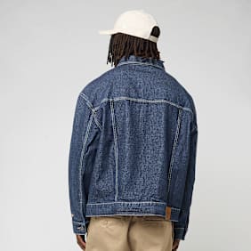 New Era Script Denim Jacket plava