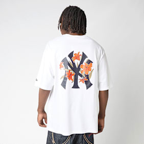 New Era MLB Floral Oversized Tee branco