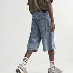 adidas Originals Firebird Adicolor Denim-Jorts blauw