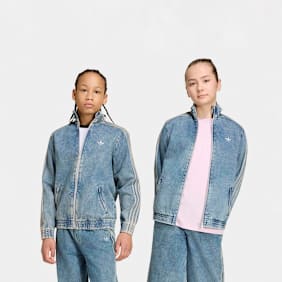adidas Originals Firebird Loose Denim Track Top azul