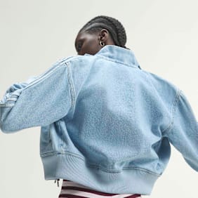 adidas Originals Firebird Denim Track Top blau